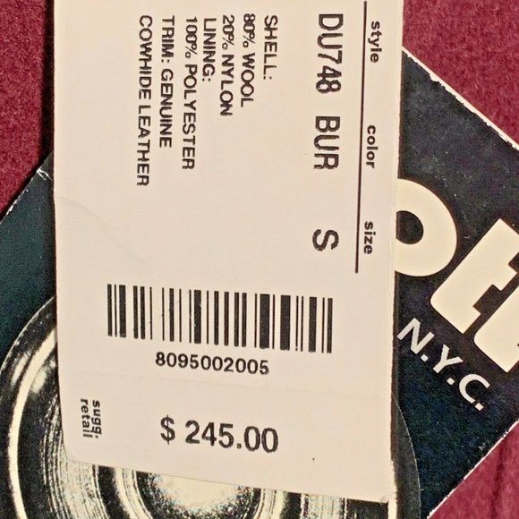 SCHOTT NYC Women's Burgundy Jacket - Picture 3 of 8